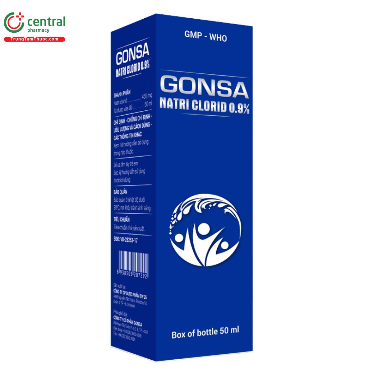 gonsa natri clorid 1 D1816 gonsa natri clorid 1 D1816