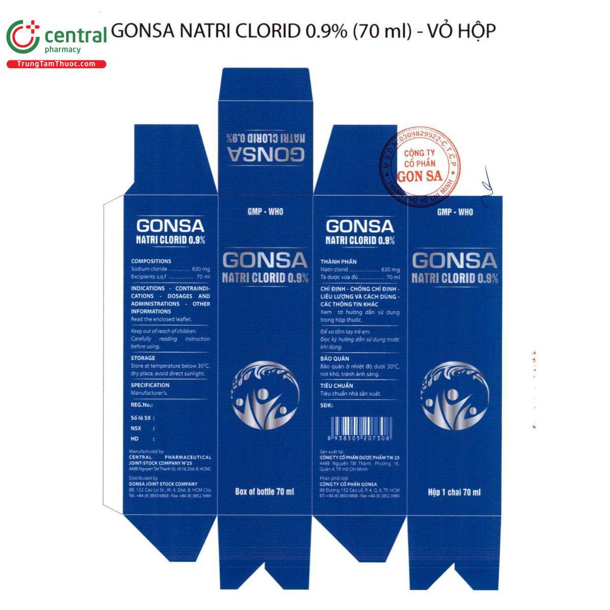 gonsa natri clorid 6 C0688 gonsa natri clorid 6 C0688