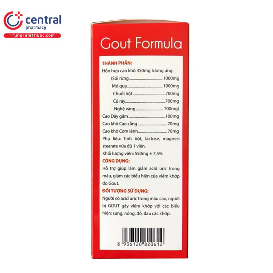 gout formula 6 F2806