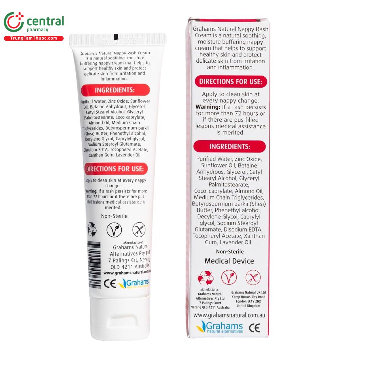 grahams natural baby nappy rash cream 3 L4640 grahams natural baby nappy rash cream 3 L4640
