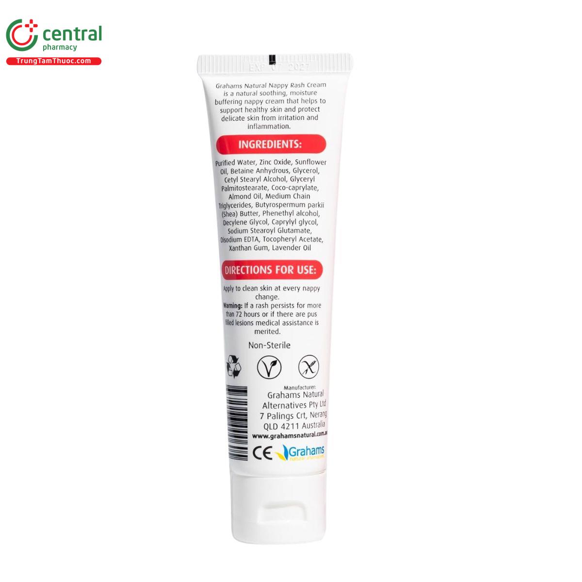 grahams natural baby nappy rash cream 8 A0134 grahams natural baby nappy rash cream 8 A0134
