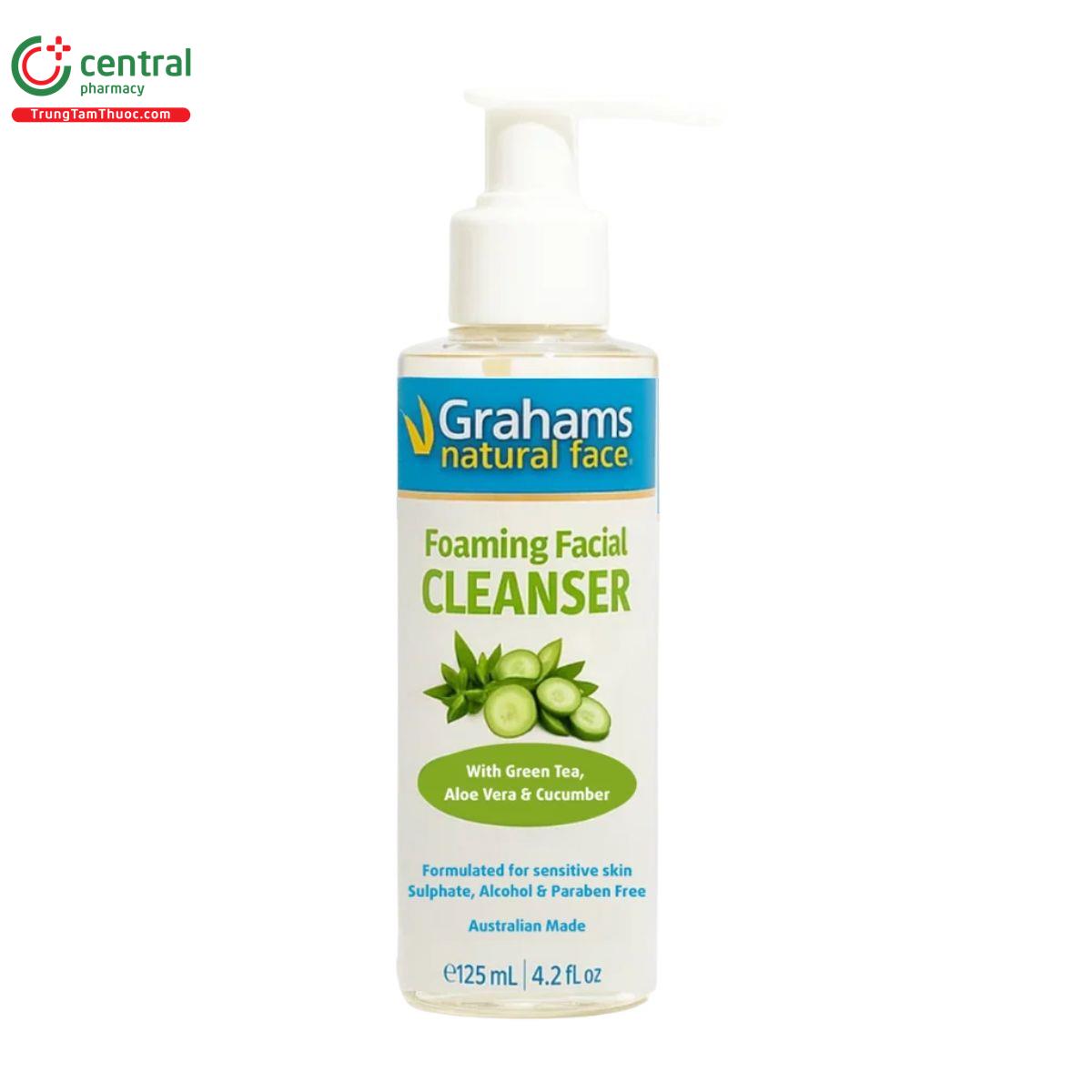 grahams natural face foaming facial cleanser 3 T7760 grahams natural face foaming facial cleanser 3 T7760