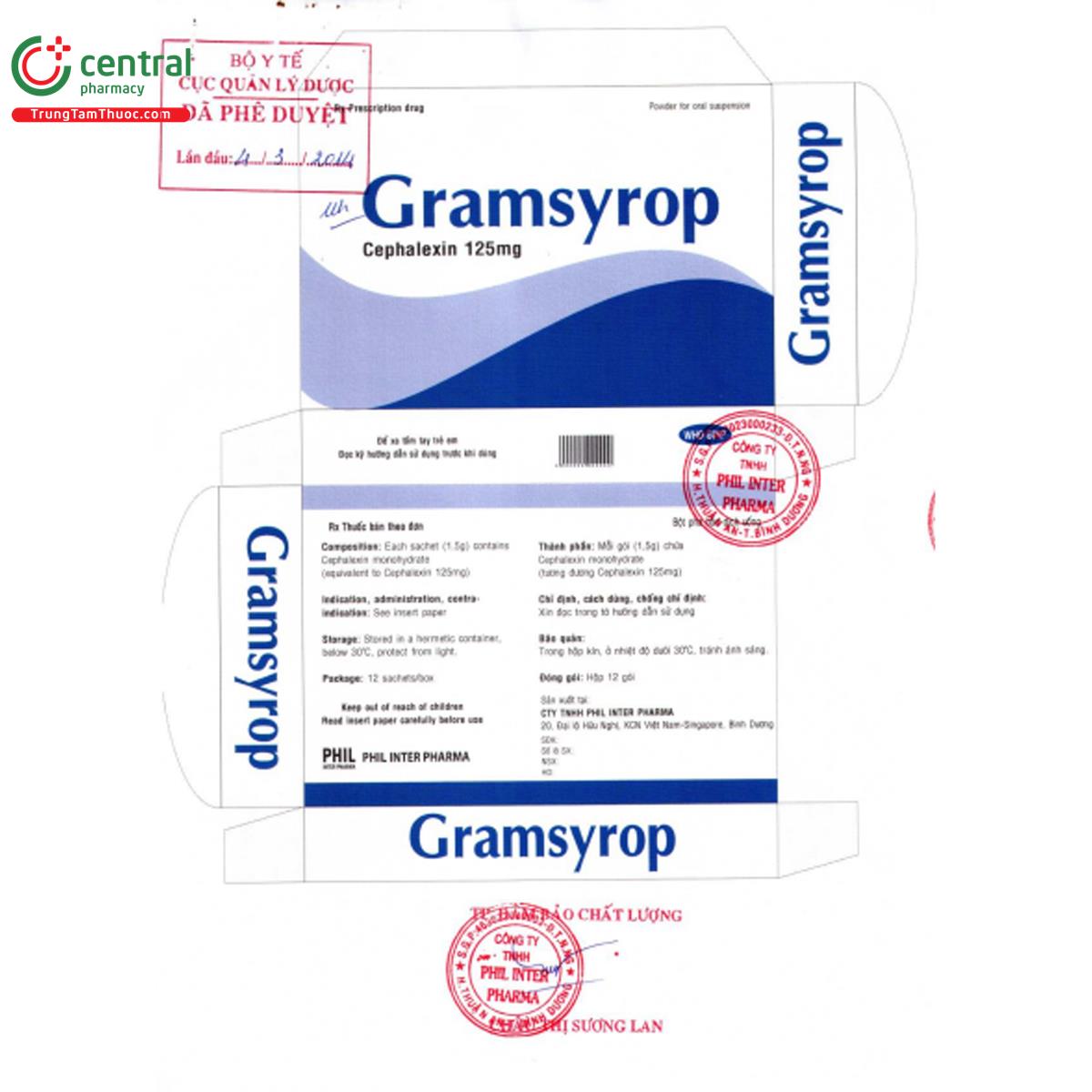 gramsyrop 125mg 2 D1463