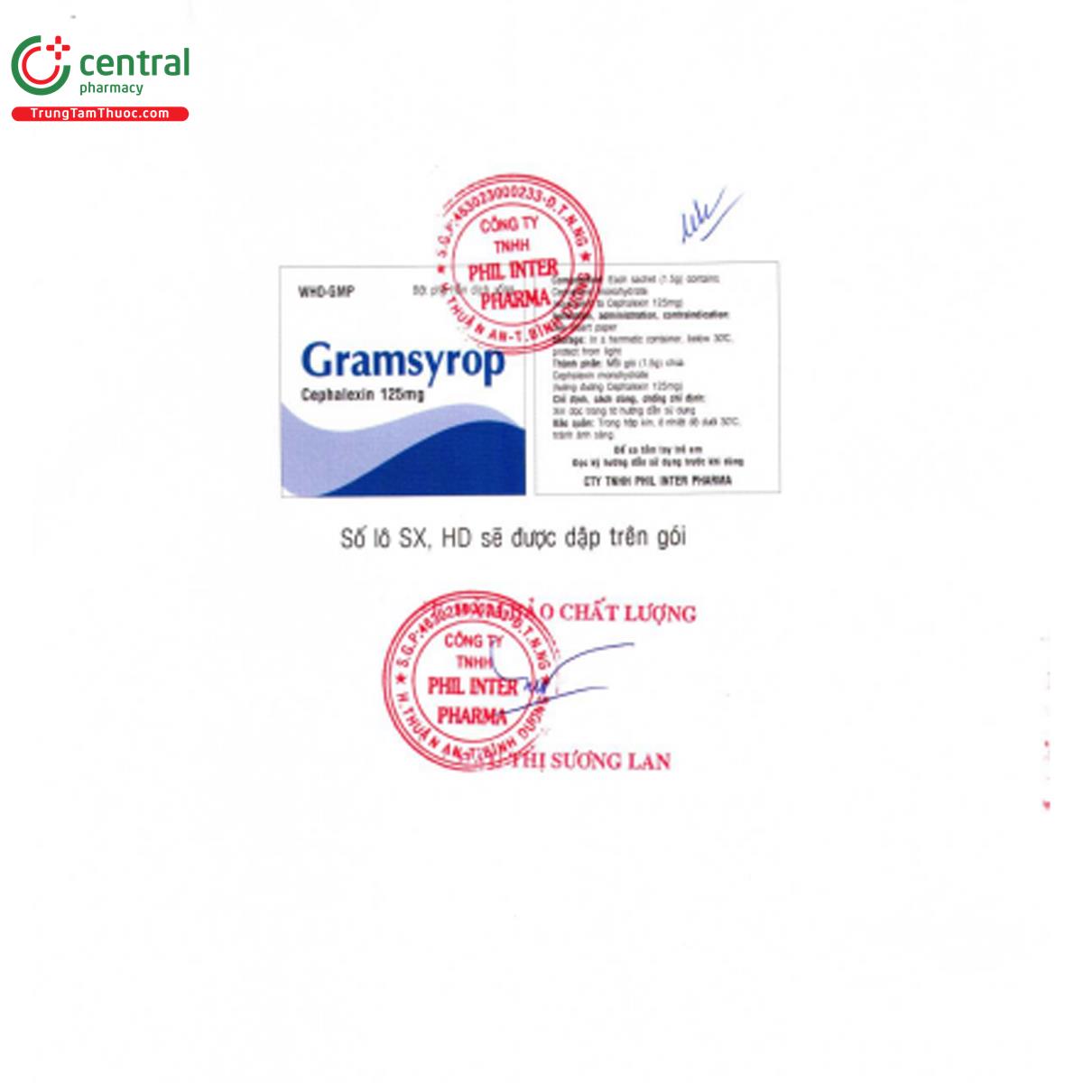 gramsyrop 125mg 4 C0363