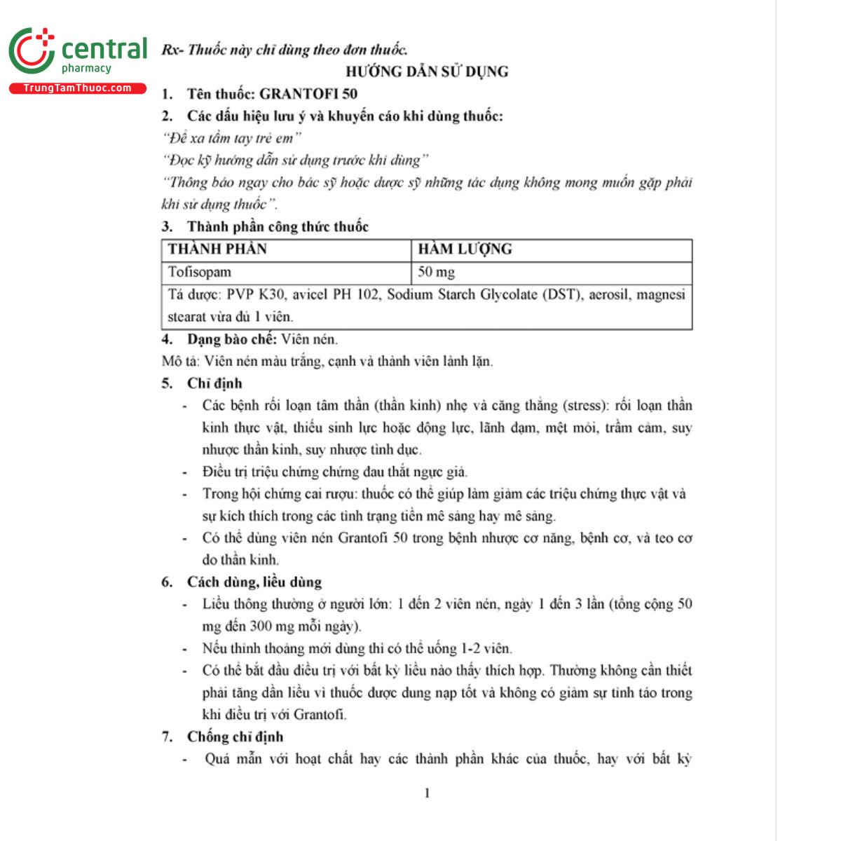 grantofi 50mg 6 H2371