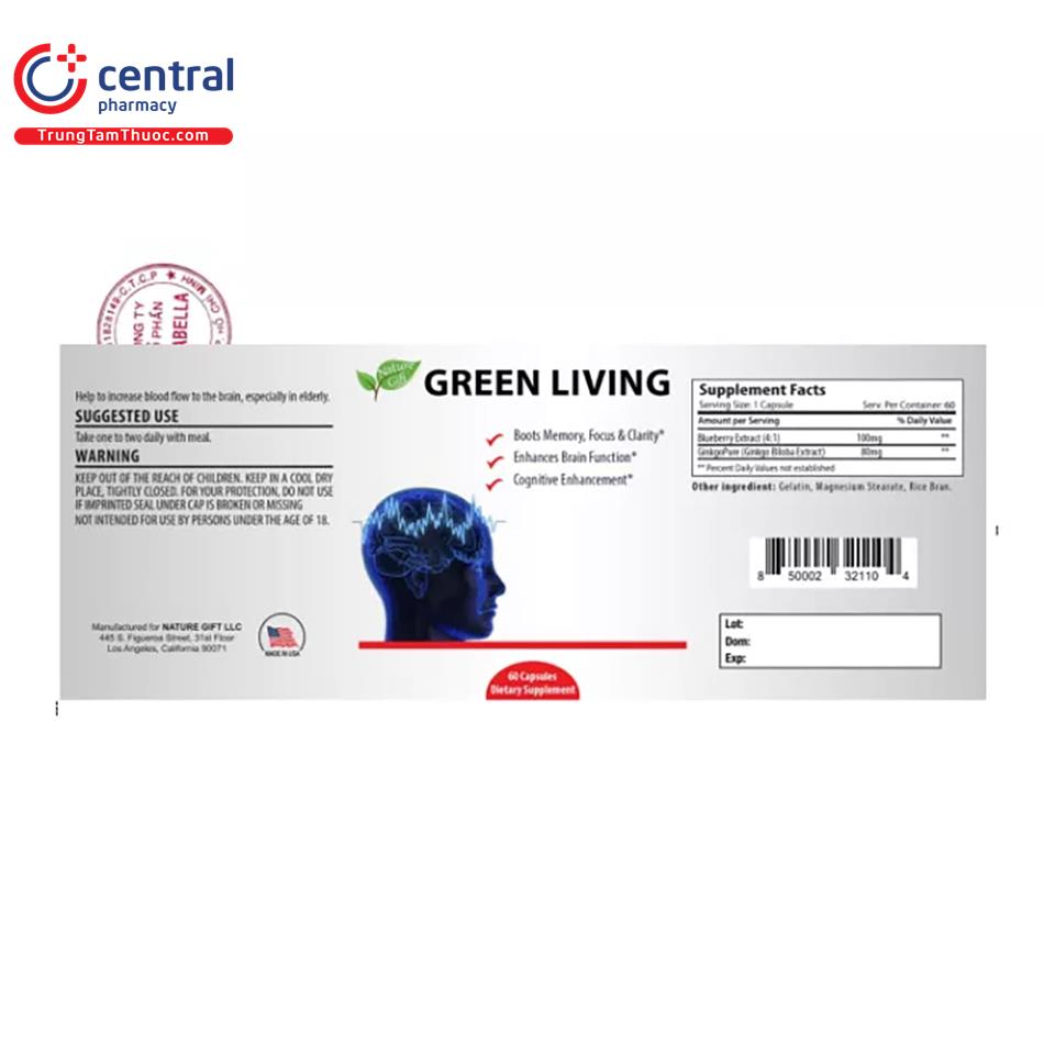 green living brain 9 B0674