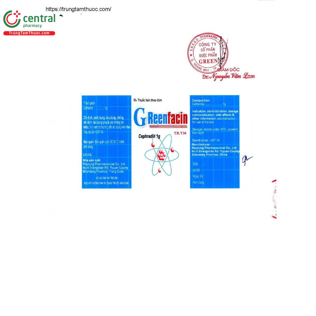greenfacin 5 K4374 greenfacin 5 K4374