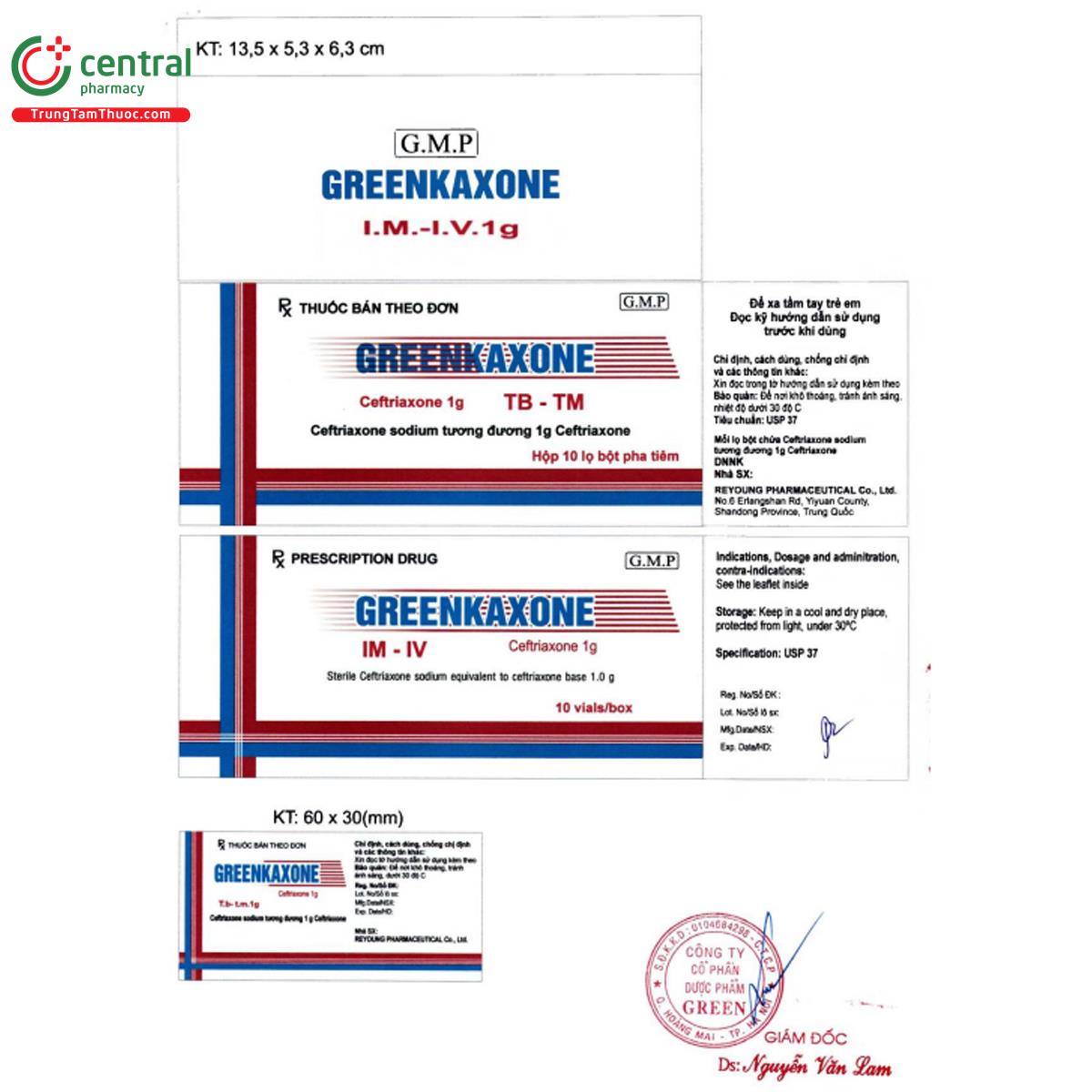 greenkaxone 1g 4 M4465 greenkaxone 1g 4 M4465