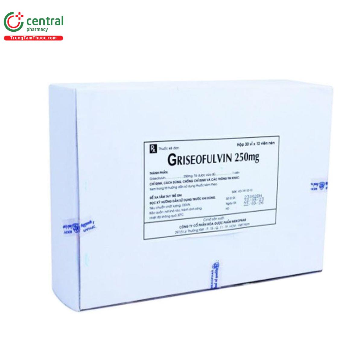 griseofulvin 250mg mekophar 1 G2775 griseofulvin 250mg mekophar 1 G2775