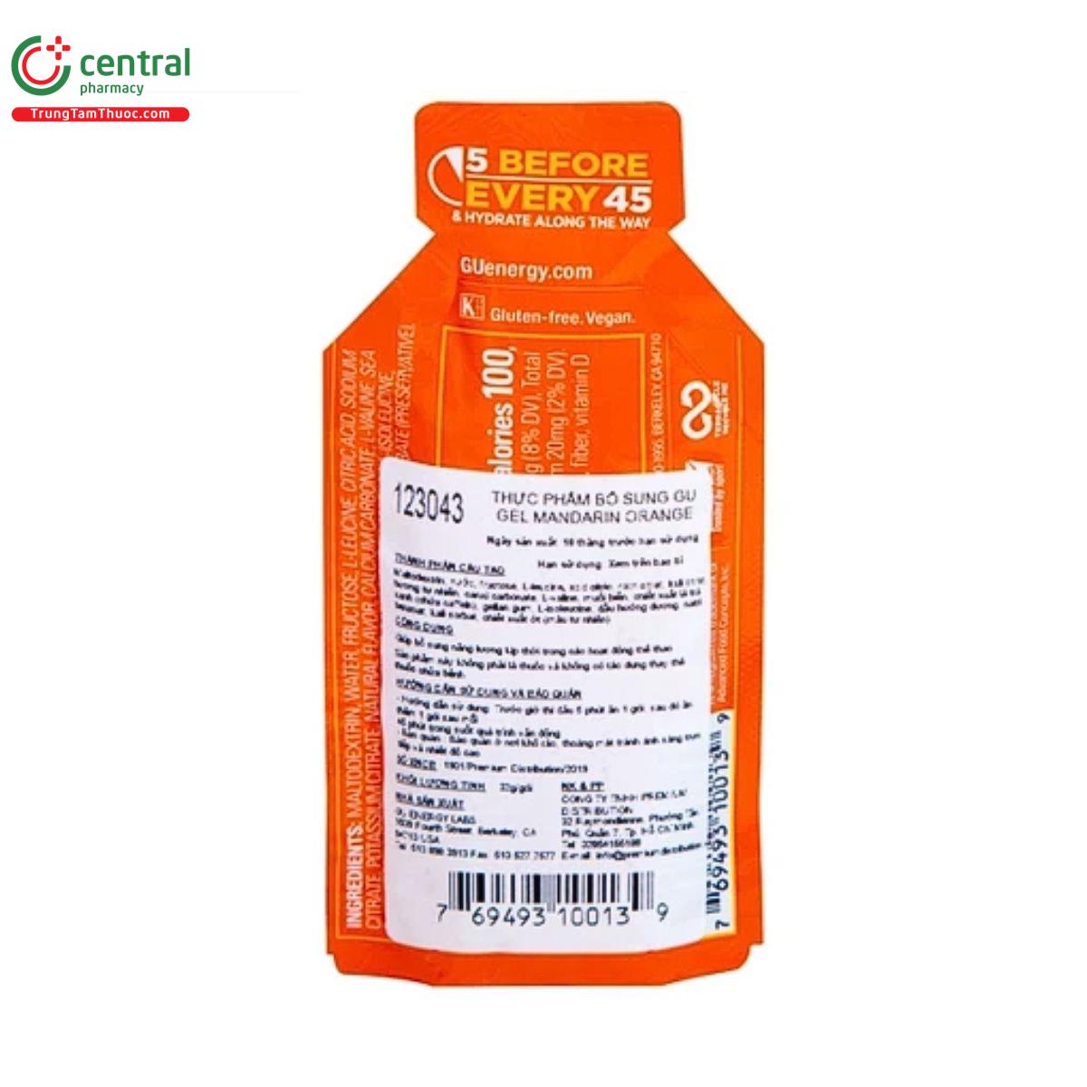 gu mandarin orange energy gel 4 B0318