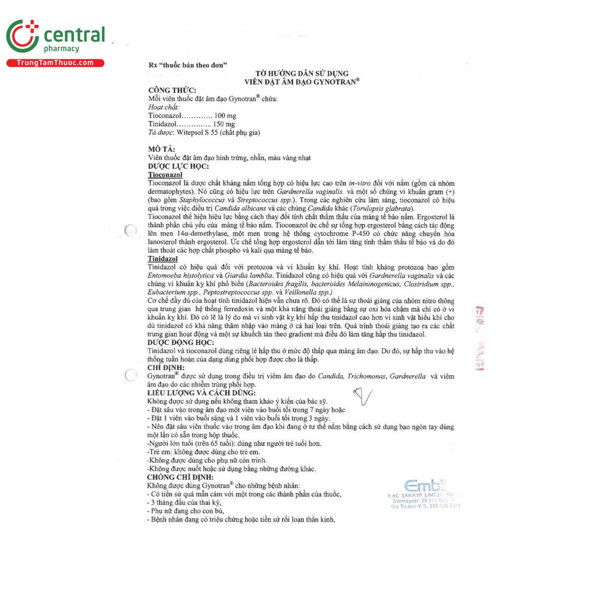 gynotran 100 150 8 O5084 gynotran 100 150 8 O5084