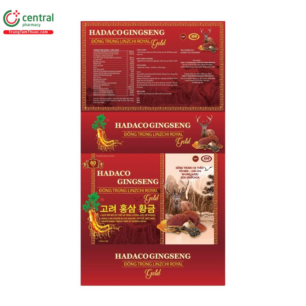 hadaco gingseng dong trung linzchi royal gold 8 D1066