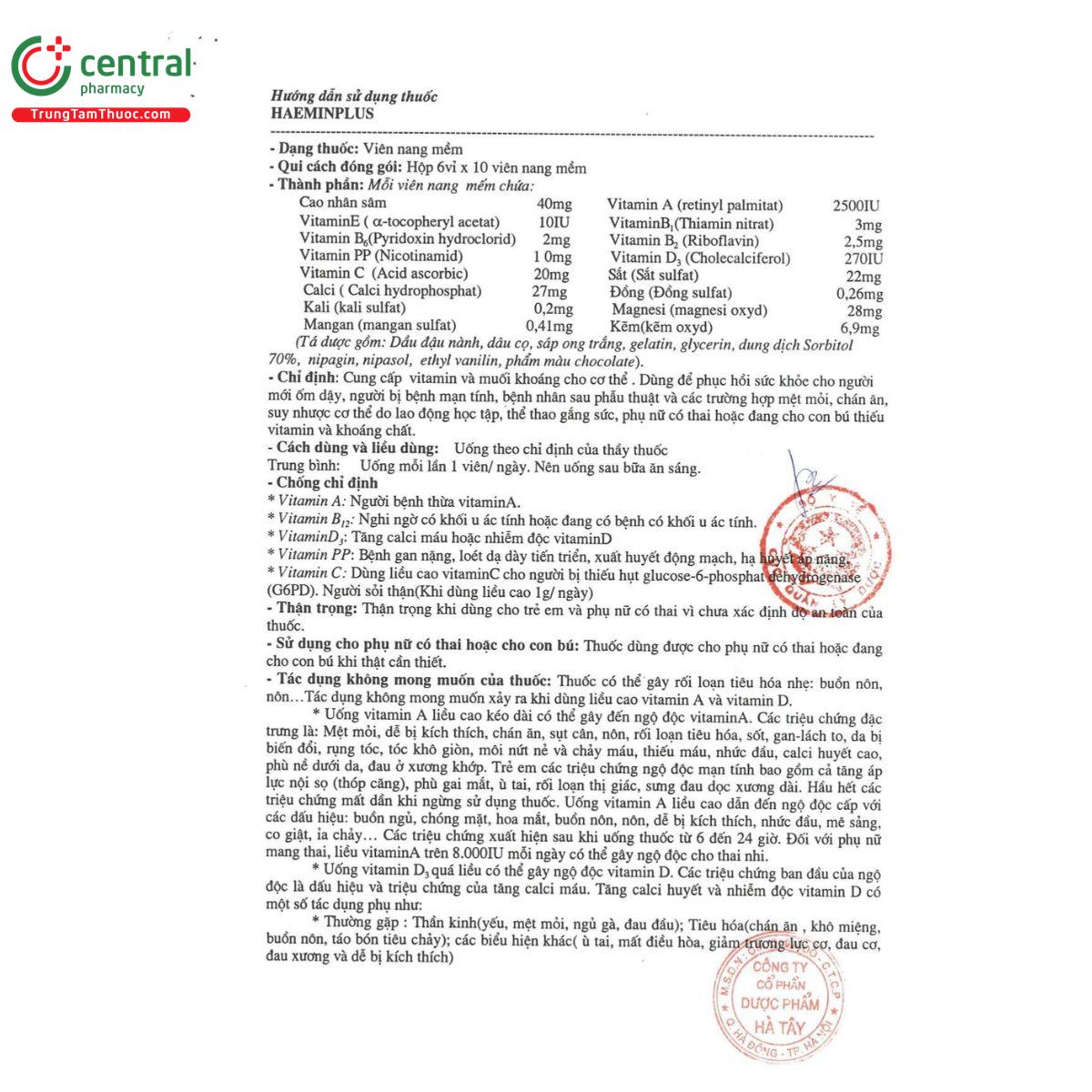 haeminplus hataphar 6 B0614