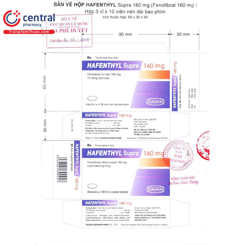 hafenthyl supra 160mg 13 D1858