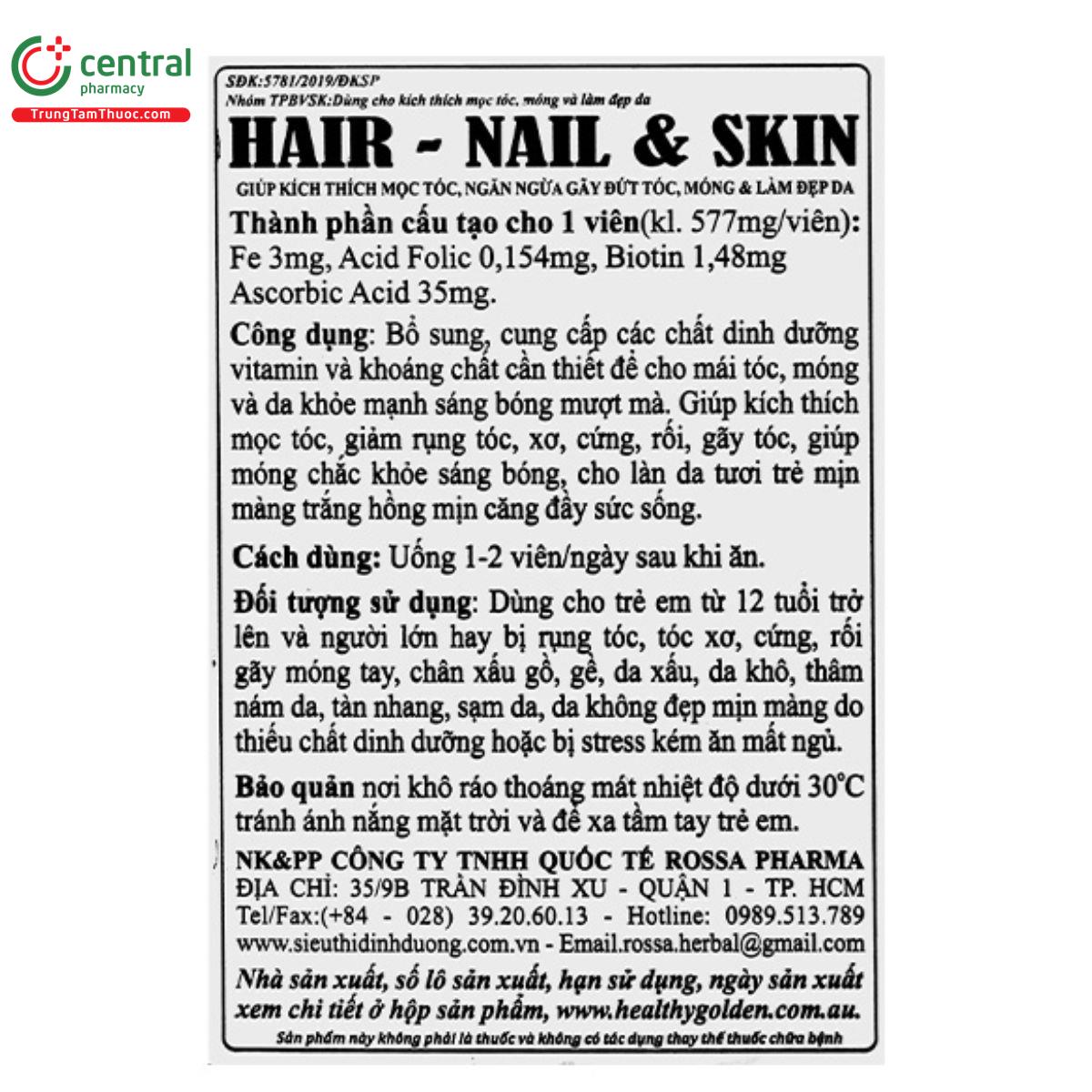 hair nail skin healthy golden 3 C1002