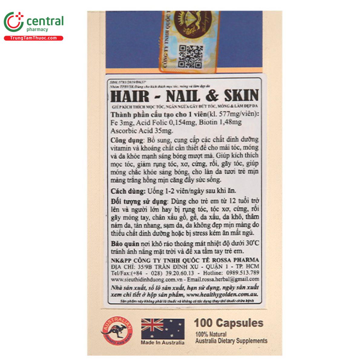 hair nail skin healthy golden 6 V8848