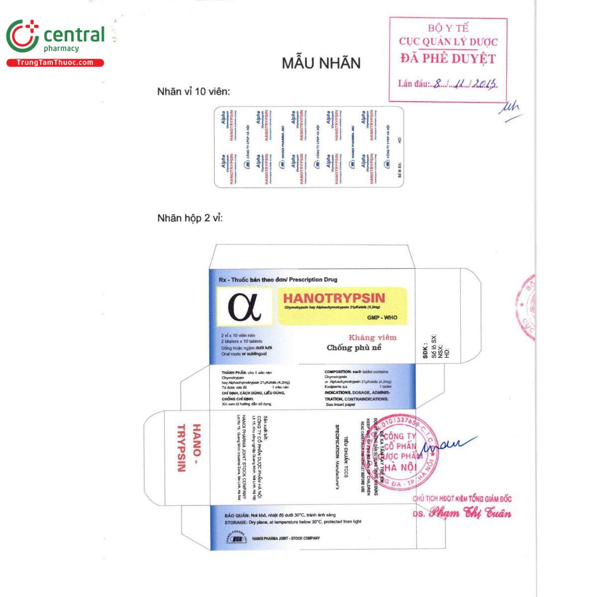 hanotrypsin 42mg 3 C1367 hanotrypsin 42mg 3 C1367
