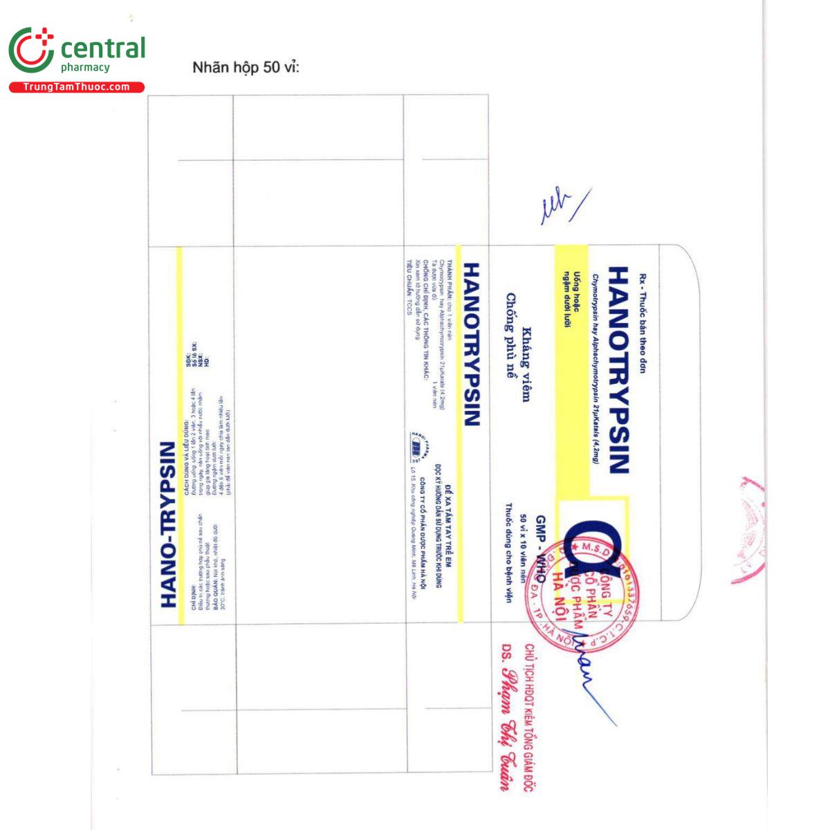 hanotrypsin 42mg 5 Q6642 hanotrypsin 42mg 5 Q6642