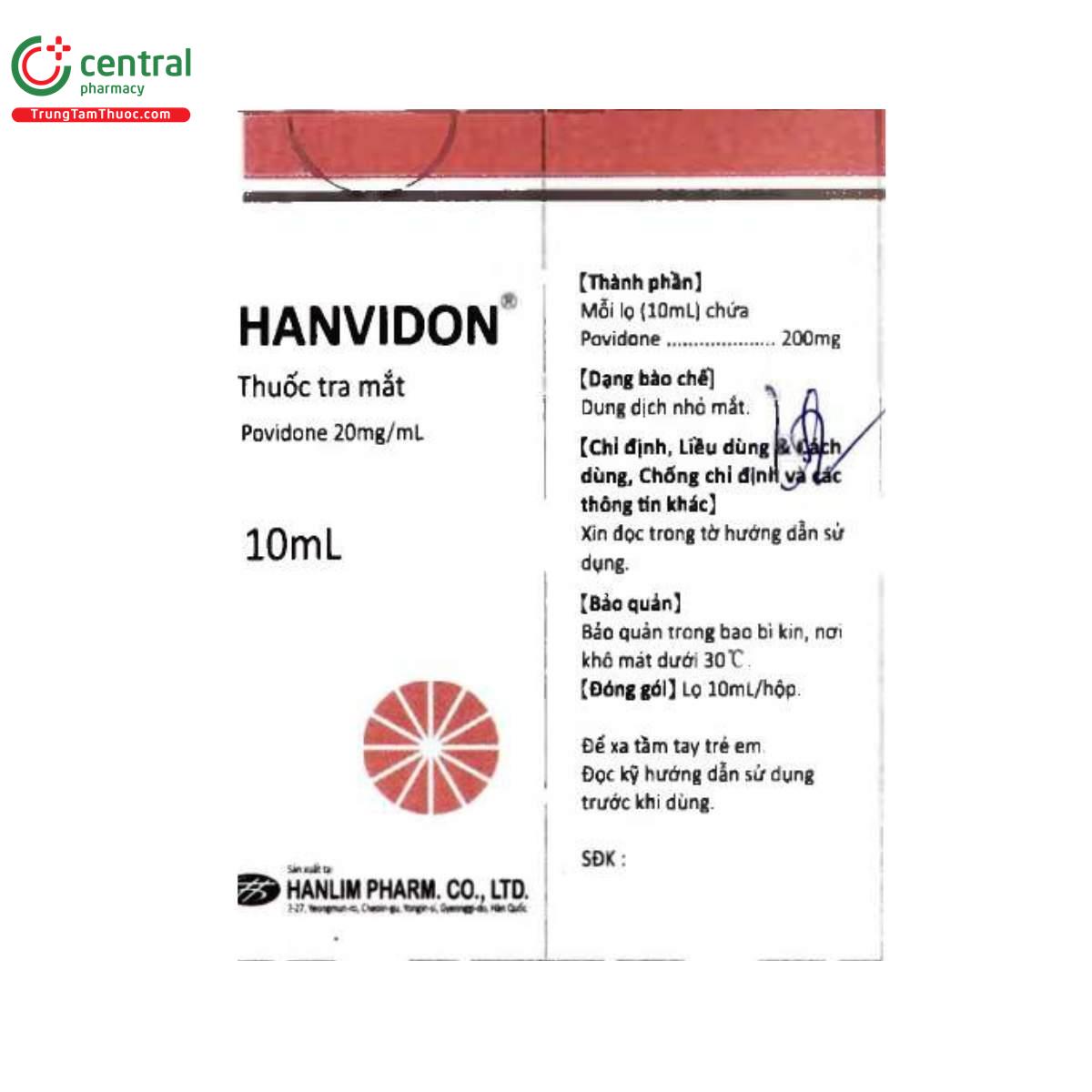 hanvidon 10ml 4 E1327