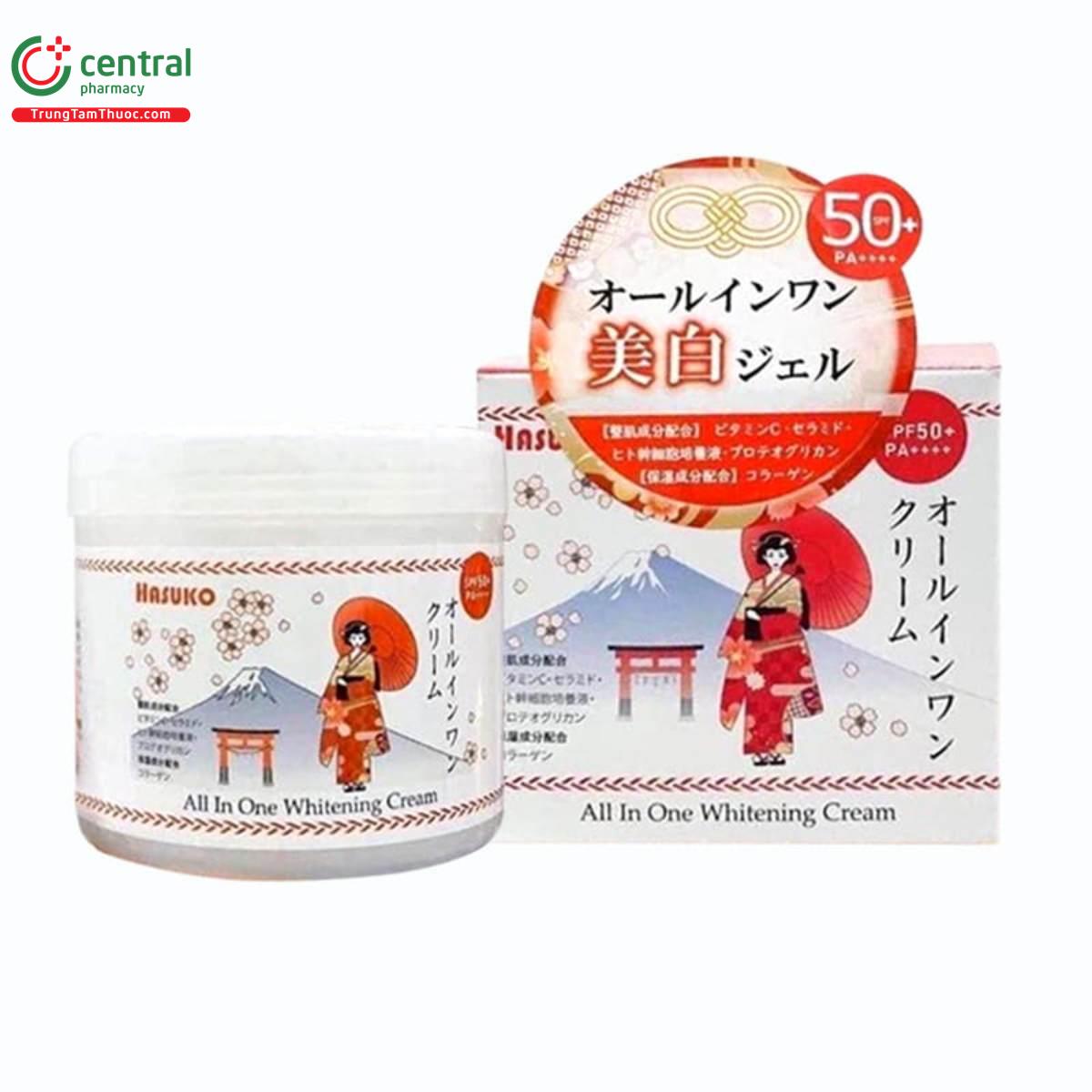 Husuko Kem ủ trắng Hasuko All In One Whitening Cream 280g có tốt không?