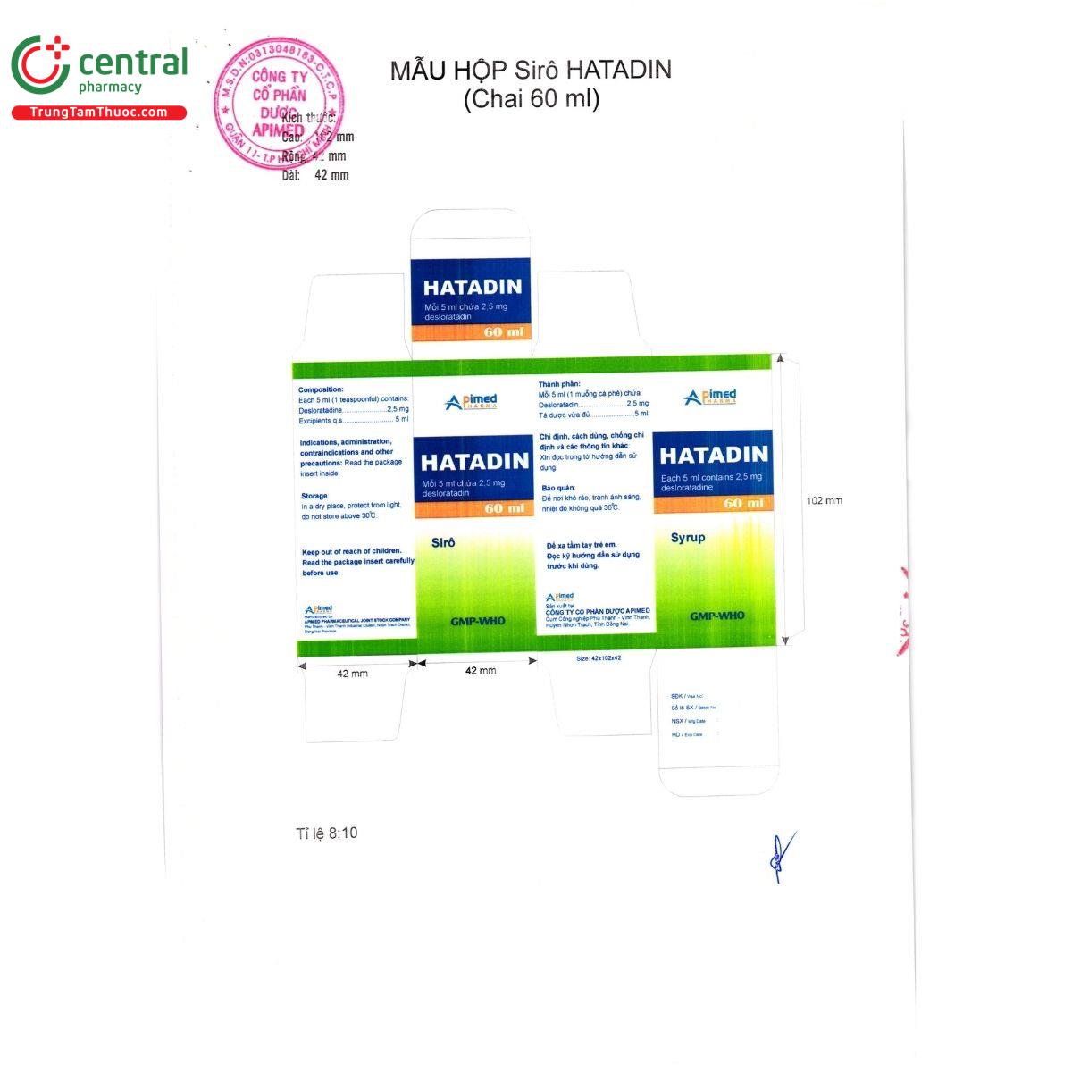 hatadin 2 5 11 U8485 hatadin 2 5 11 U8485