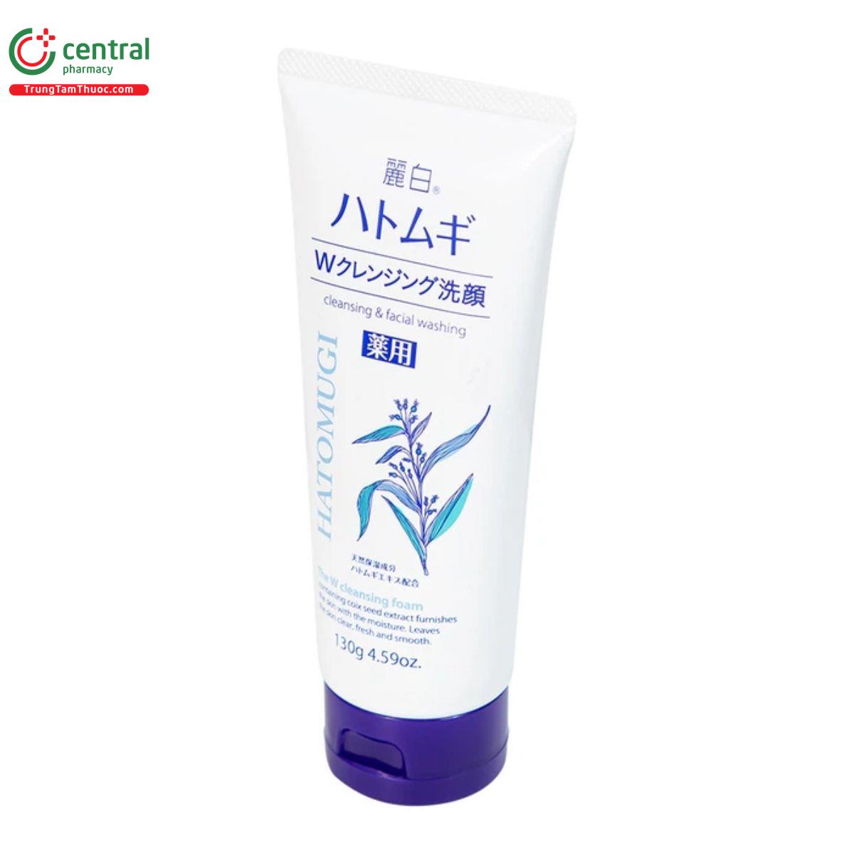 hatomugi w cleansing foam 130g 3 Q6264