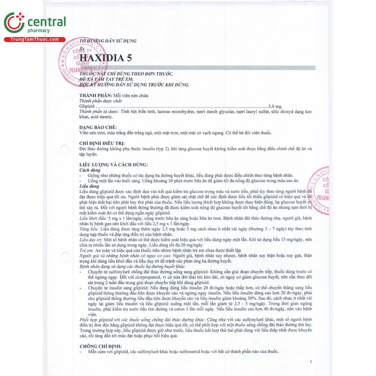 haxidia 5mg 4 H2846 haxidia 5mg 4 H2846