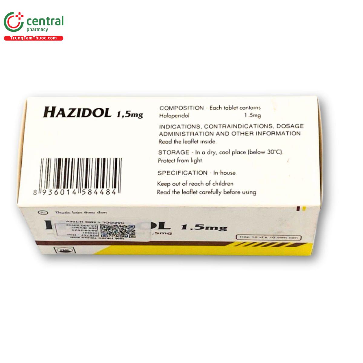 hazidol 15mg 2 J3272