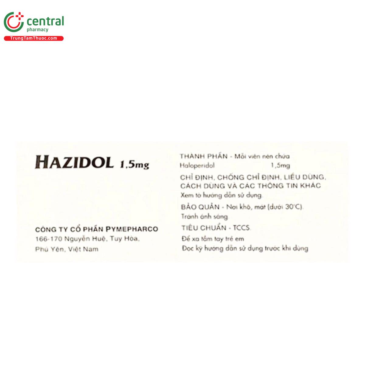 hazidol 15mg 5 H2282