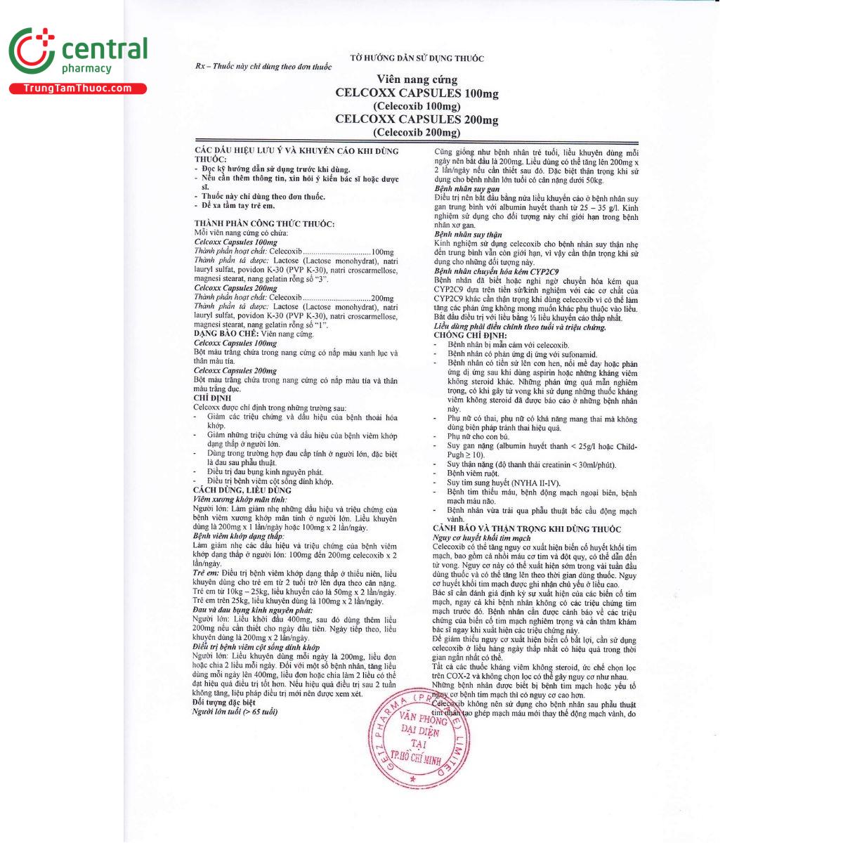 hdsd celcoxx 100mg 1 N5581 hdsd celcoxx 100mg 1 N5581