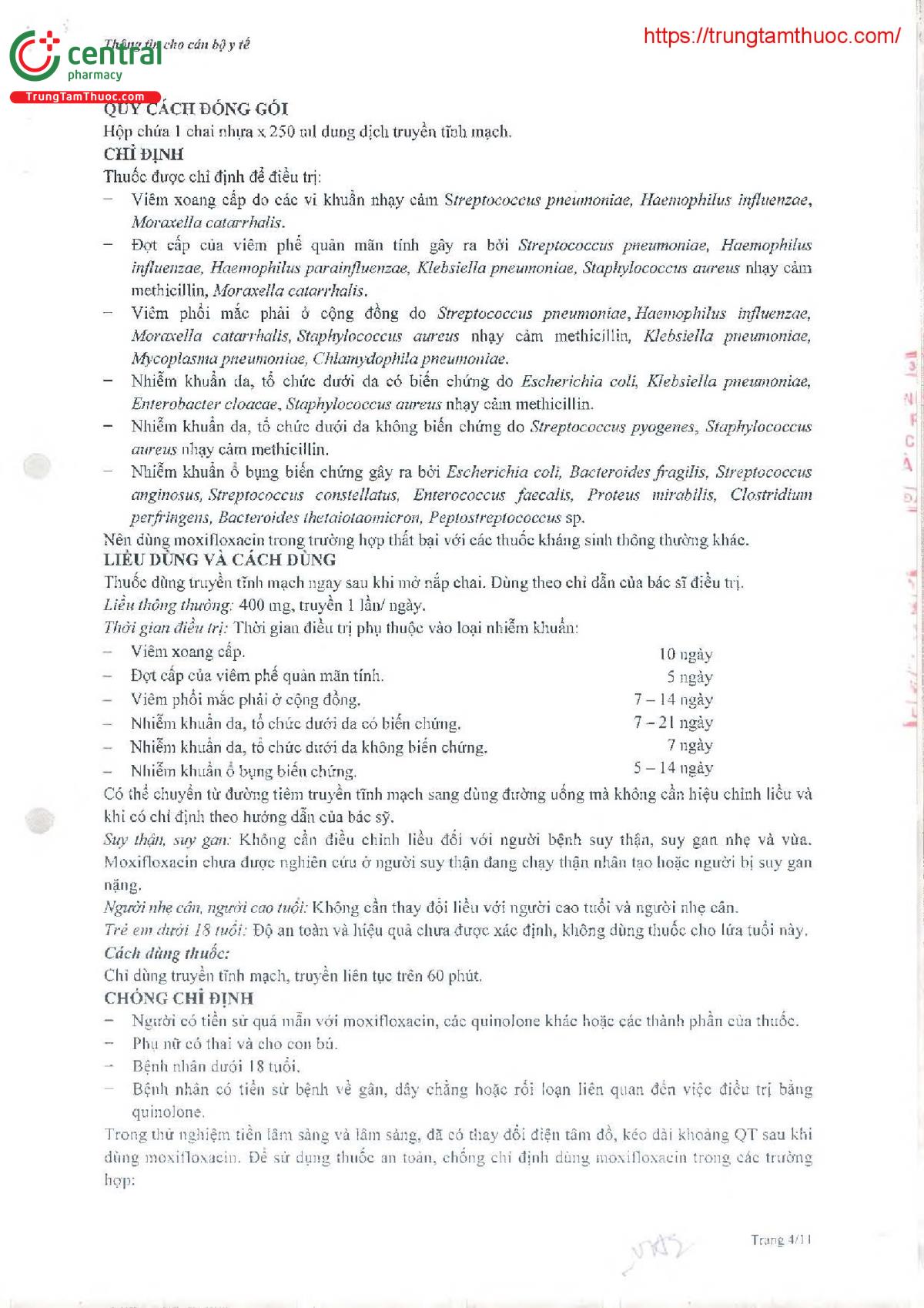 hdsd thuoc moxifloxacin 400mg 250ml trungtamthuoc 6 M5574