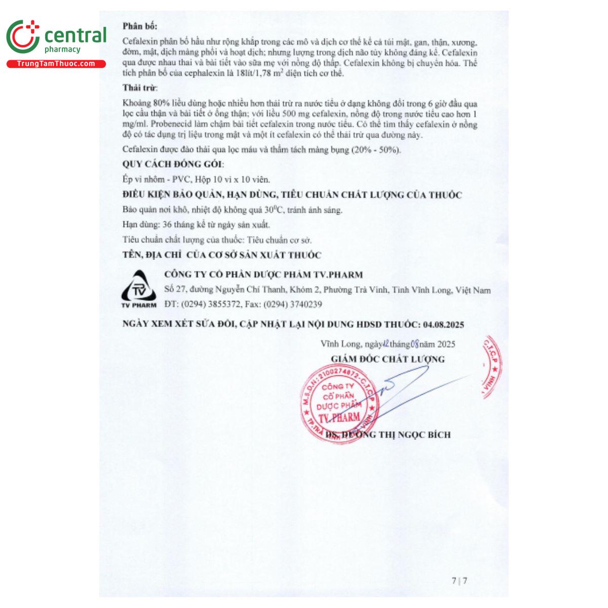 hdsd thuoc tv cefalexin 250mg 7 C0618 hdsd thuoc tv cefalexin 250mg 7 C0618