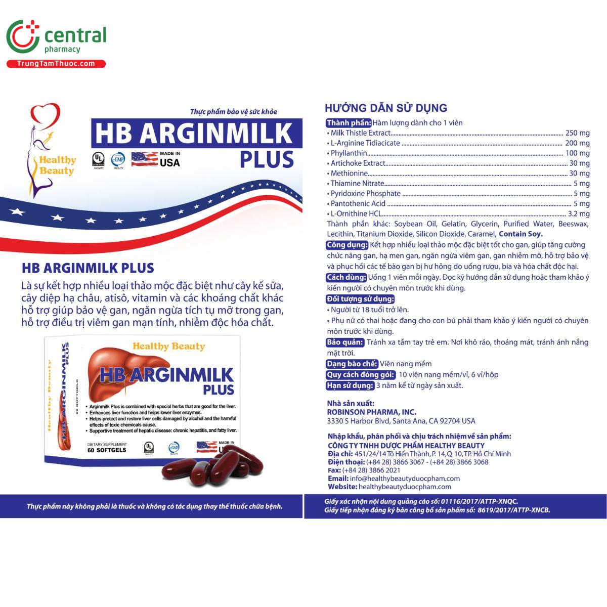 healthy beauty hb arginmilk plus 5 F2350