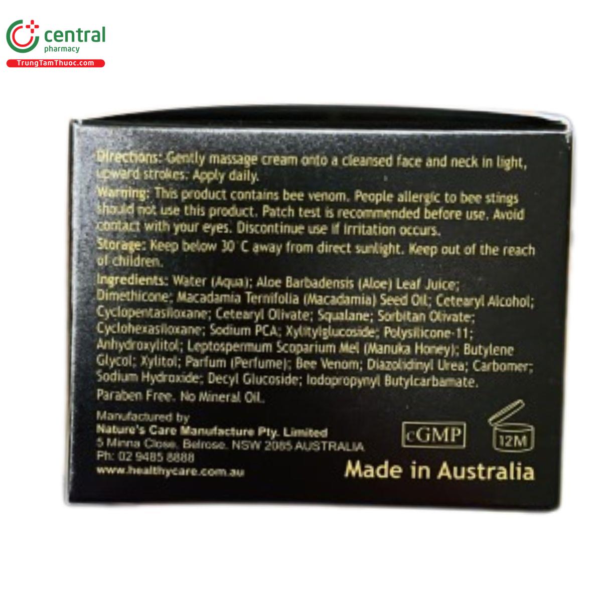 healthy care bee venom face moisturiser 6 I3084