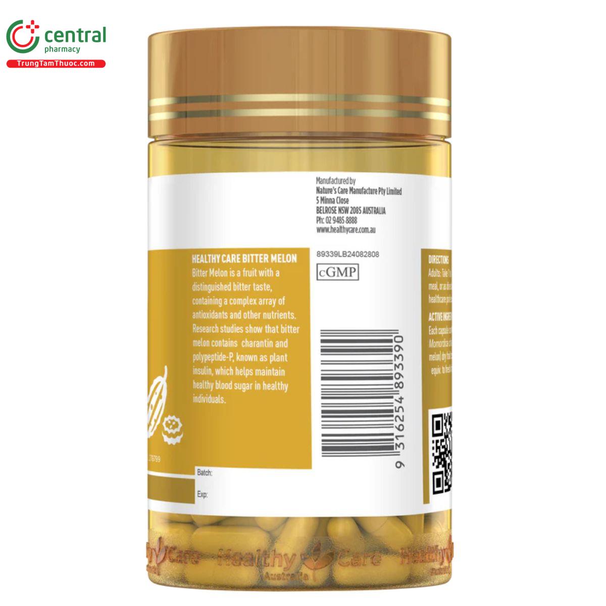 healthy care bitter melon 500mg 3 B0533