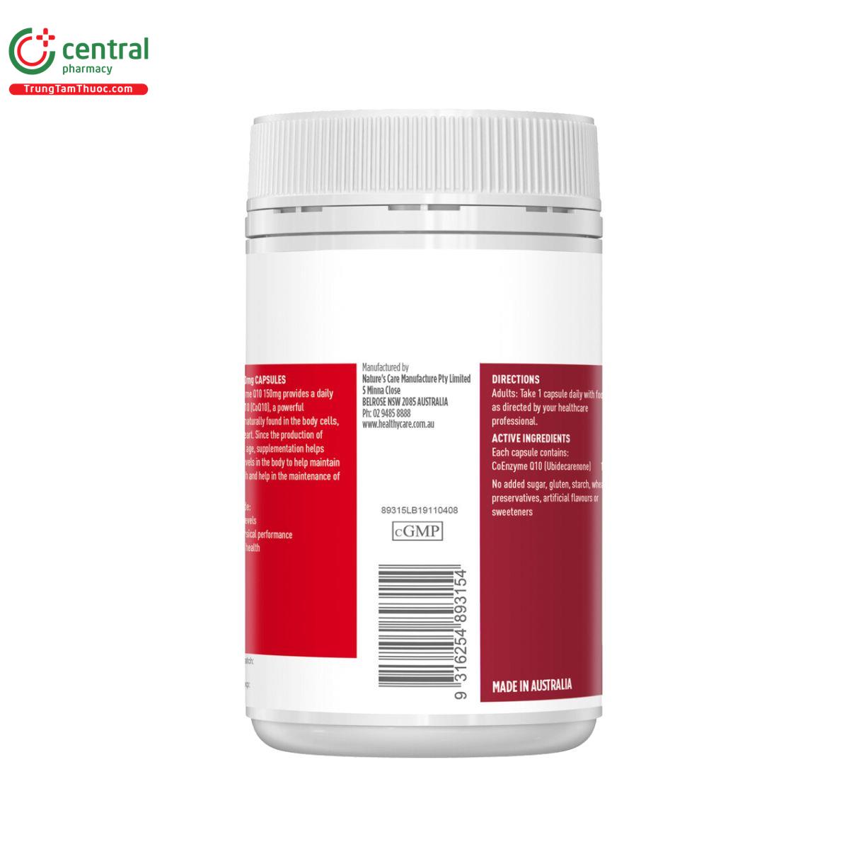 healthy care coenzyme q10 150mg 2 L4304