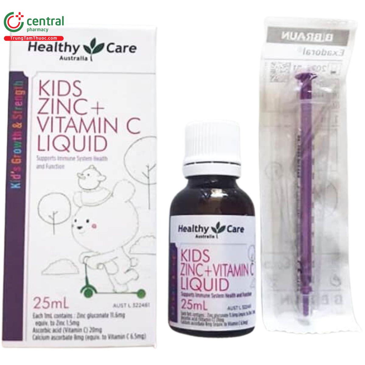 healthy care kids zinc vitamin c liquid 111 H2326