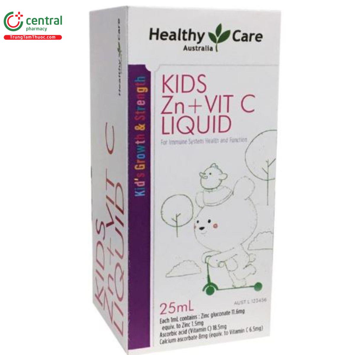 healthy care kids zinc vitamin c liquid 55 K4316