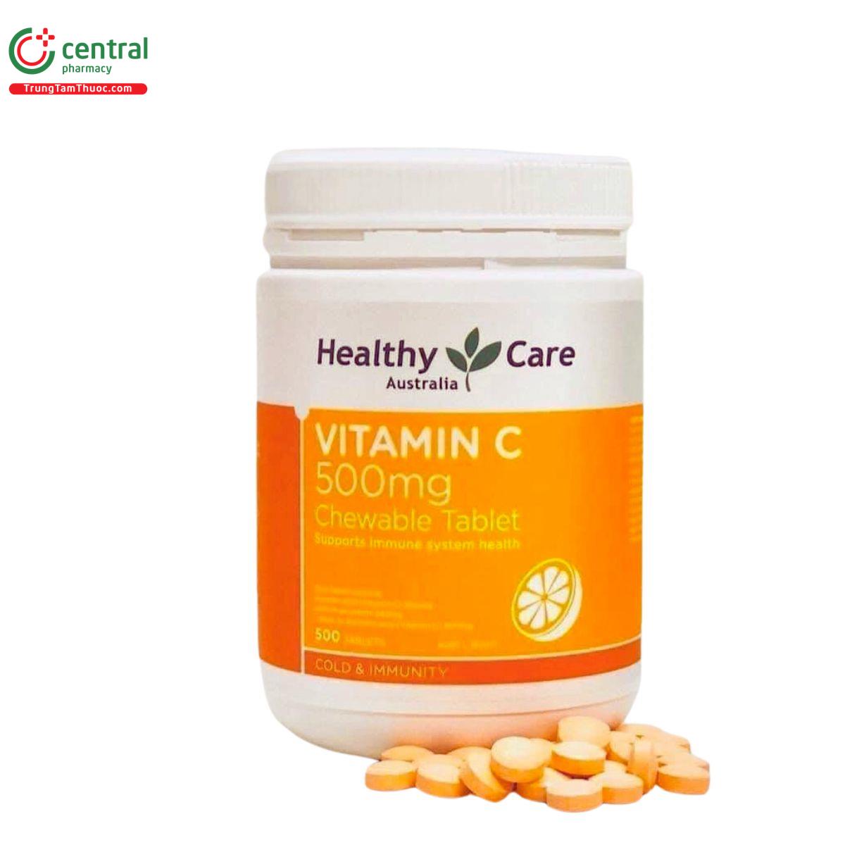 healthy care vitamin c 500mg chewable tablet 1 B0285