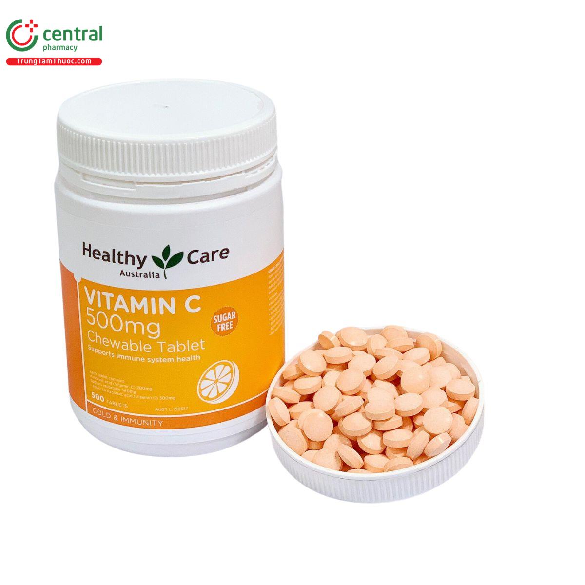 healthy care vitamin c 500mg chewable tablet 2 F2867