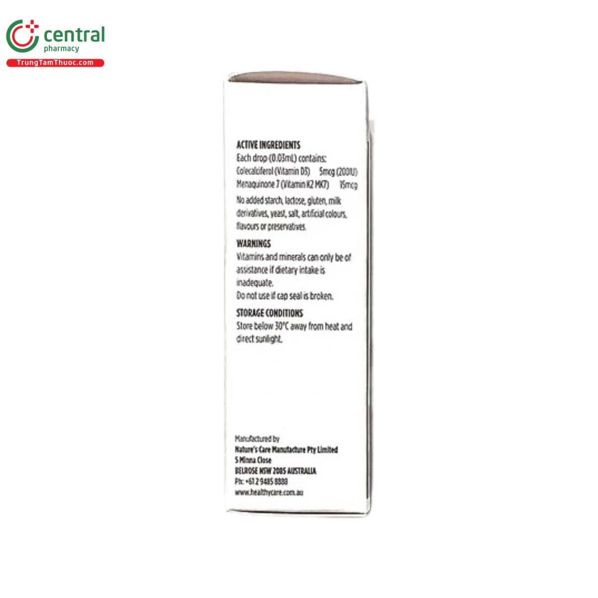 healthy care vitamin d2 k2 mk7 3 K4664