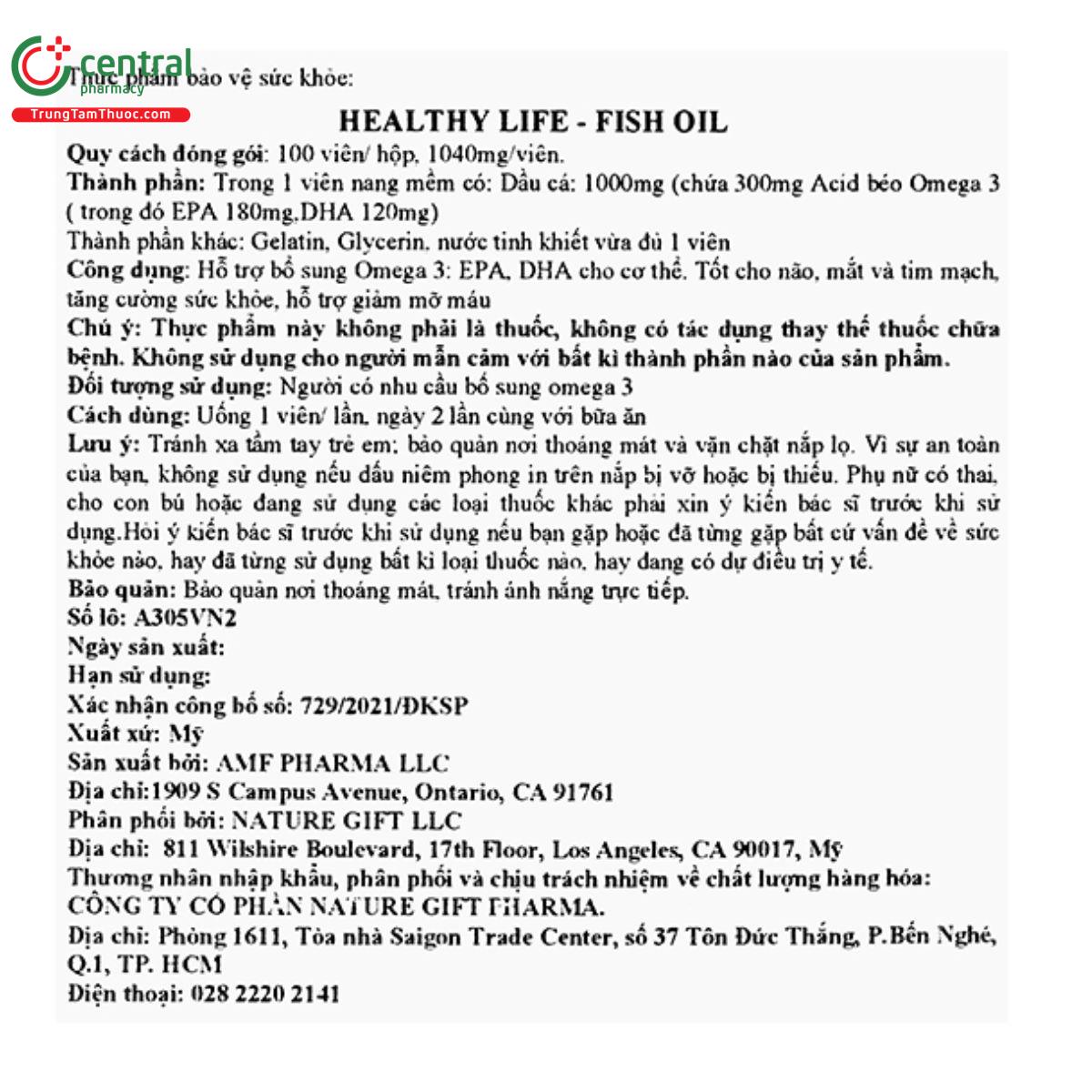 healthy life fish oil 6 T7228