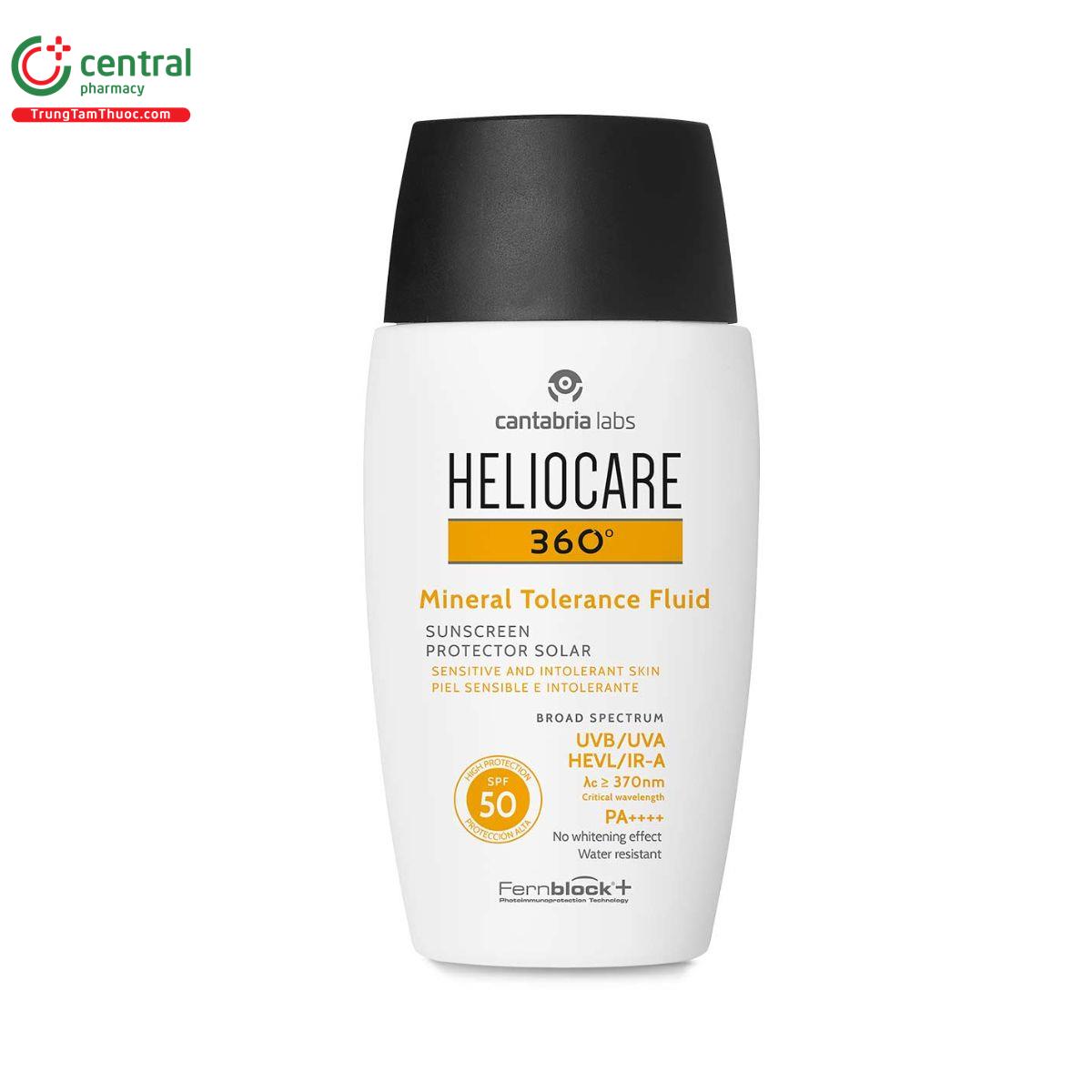 heliocare 360 mineral tolerance fluid spf 50 5 I3548