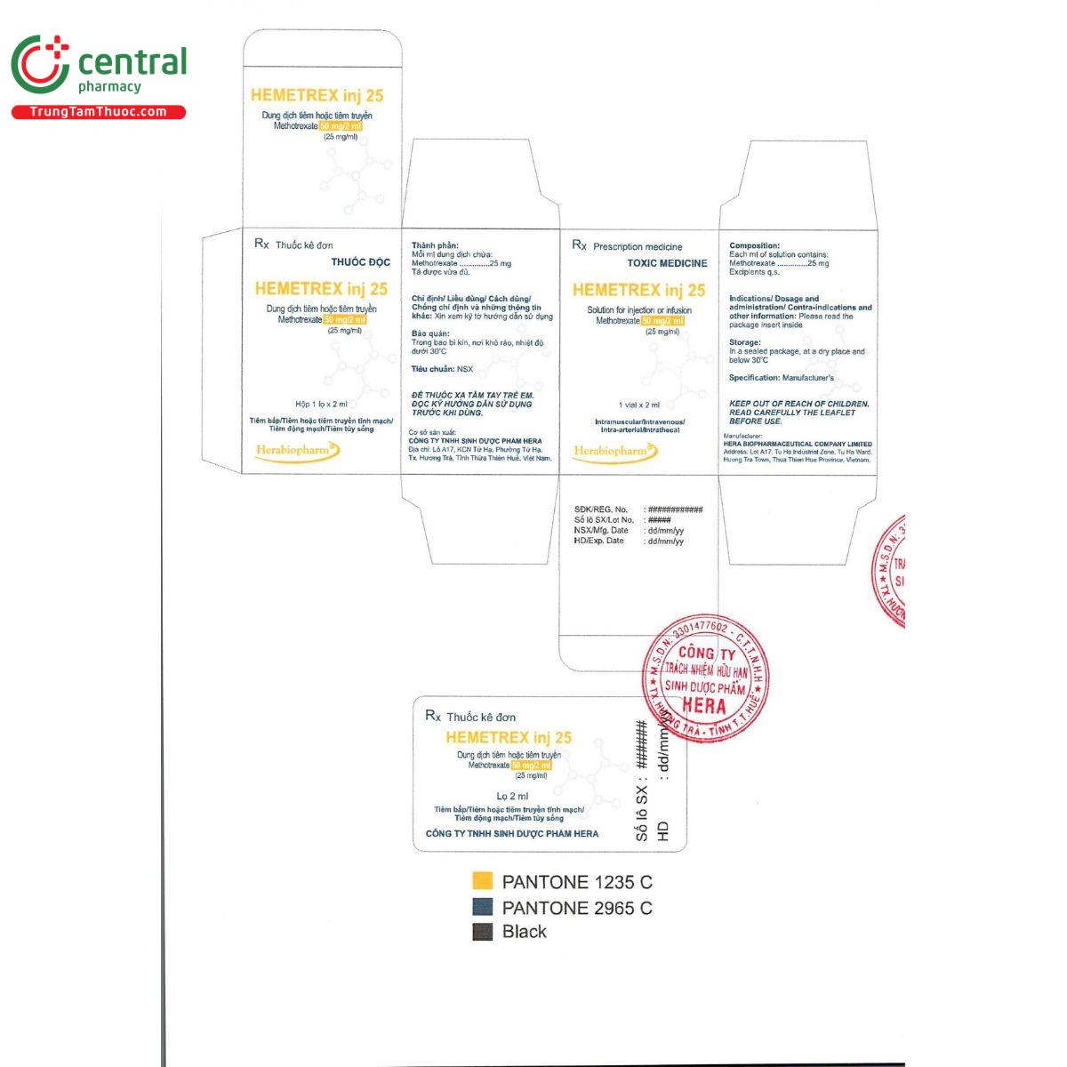 hemetrex inj 25 2 B0305