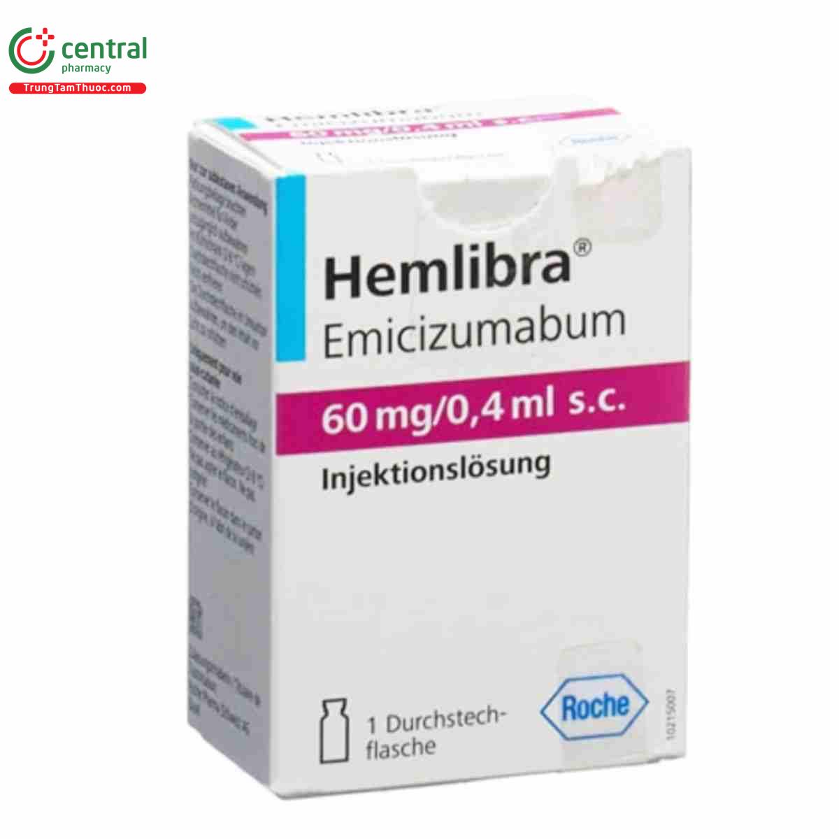 Thuốc Hemlibra 60mg/0,4ml Emicizumab điều trị bệnh Haemophilia A