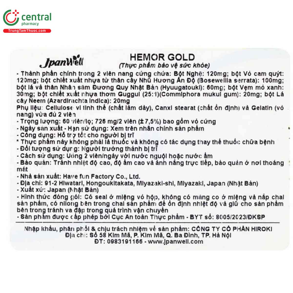 hemor gold 6 S7650