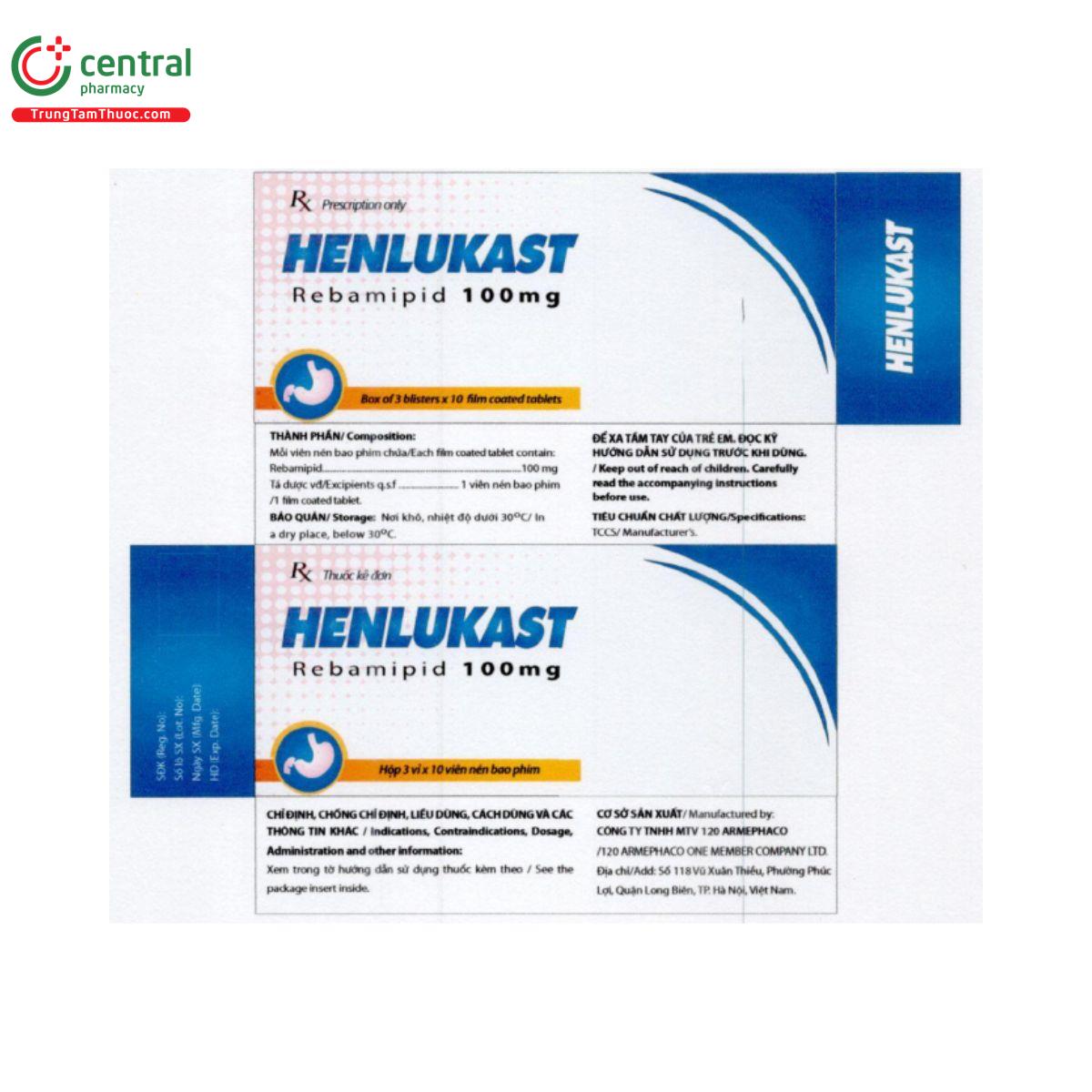 henlukast 100mg 2 G2522 henlukast 100mg 2 G2522