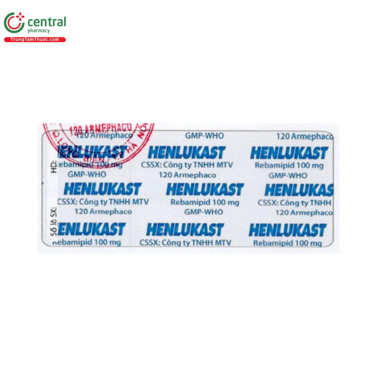 henlukast 100mg 3 A0785 henlukast 100mg 3 A0785