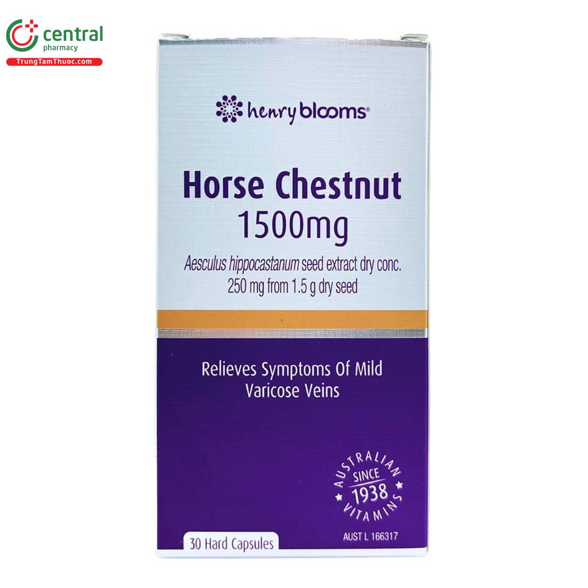 henry blooms horse chestnut 1500mg 4 F2441