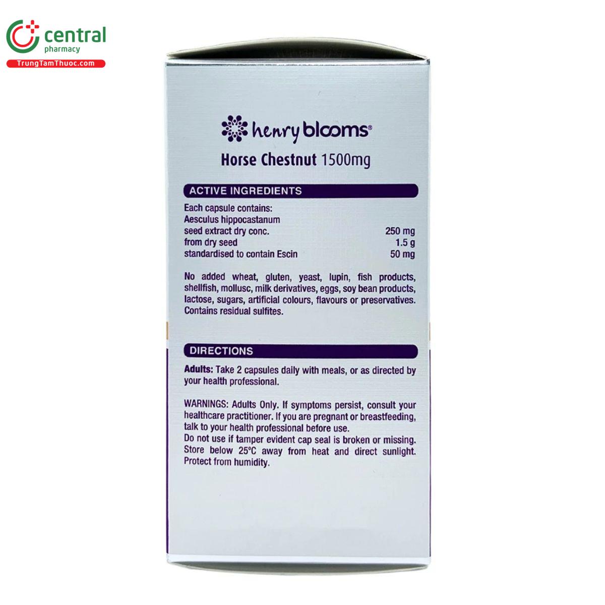 henry blooms horse chestnut 1500mg 9 U8473
